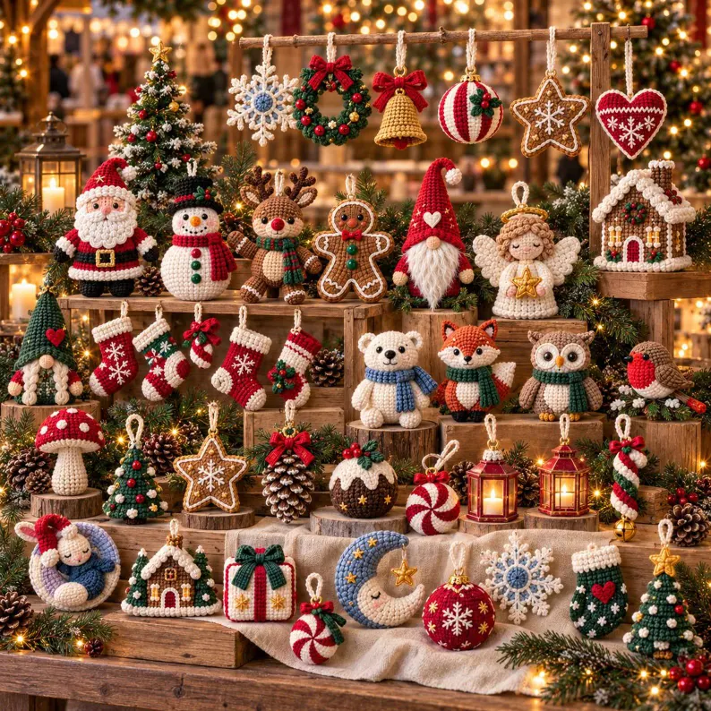 180+ Christmas Crochet Patterns Bundle PDF | PLR & MRR Resell Rights