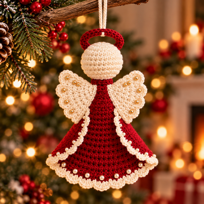 Crochet Angel Ornament Pattern PDF – Christmas Amigurumi Decoration
