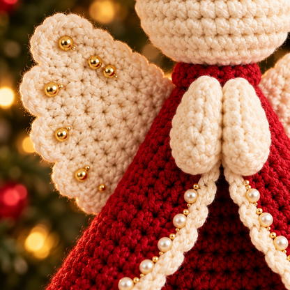 Crochet Angel Ornament Pattern PDF – Christmas Amigurumi Decoration