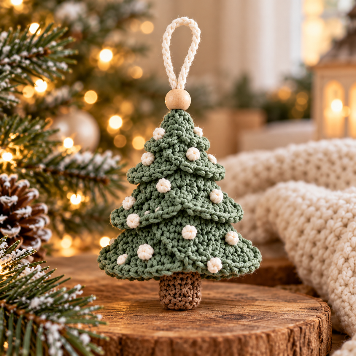 Winter Christmas Ornament Crochet Pattern Bundle PDF | 5 Holiday Designs