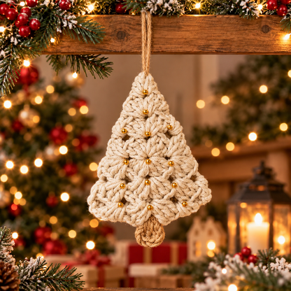 Granny Square Christmas Tree Crochet Pattern PDF | Folded Ornament