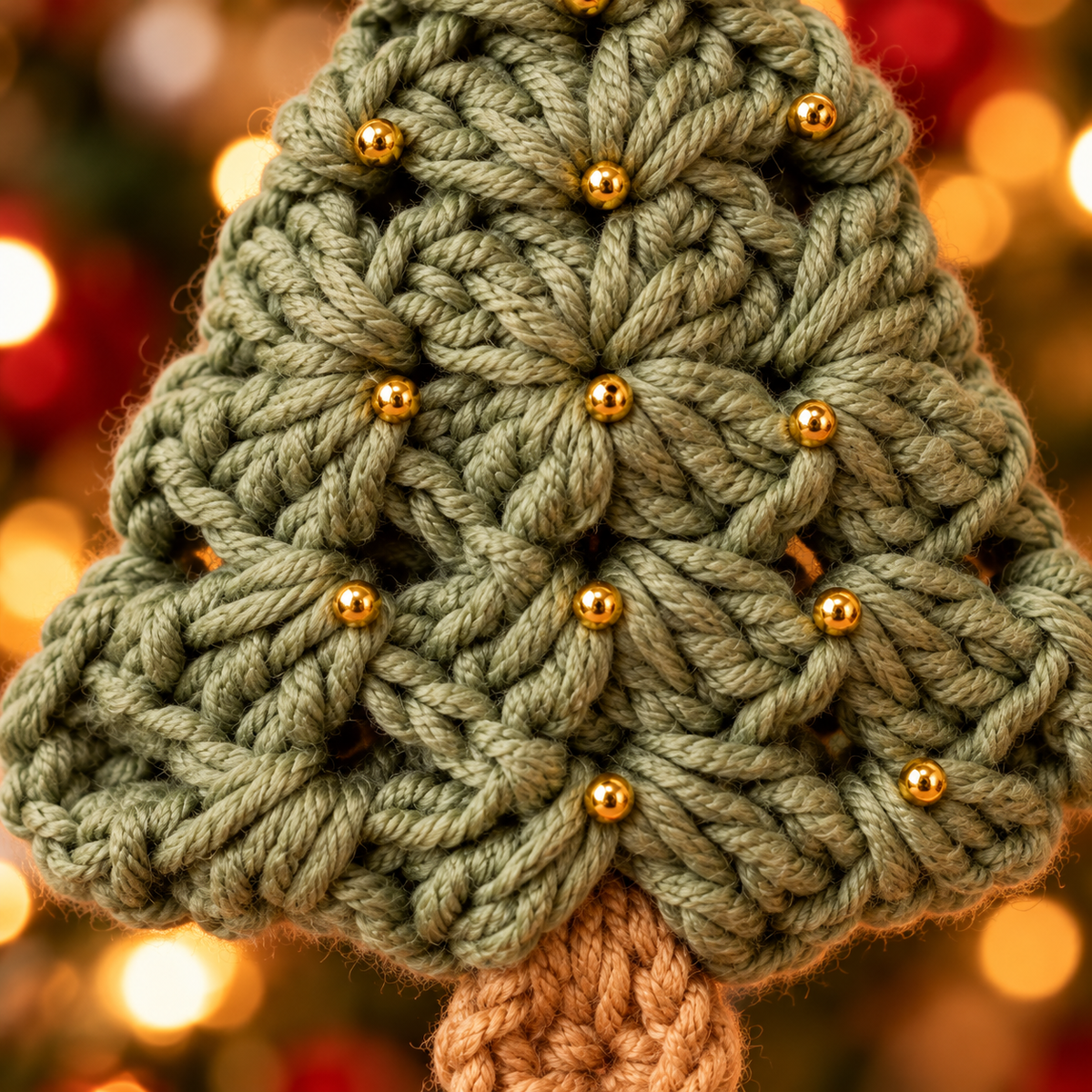 Granny Square Christmas Tree Crochet Pattern PDF | Folded Ornament