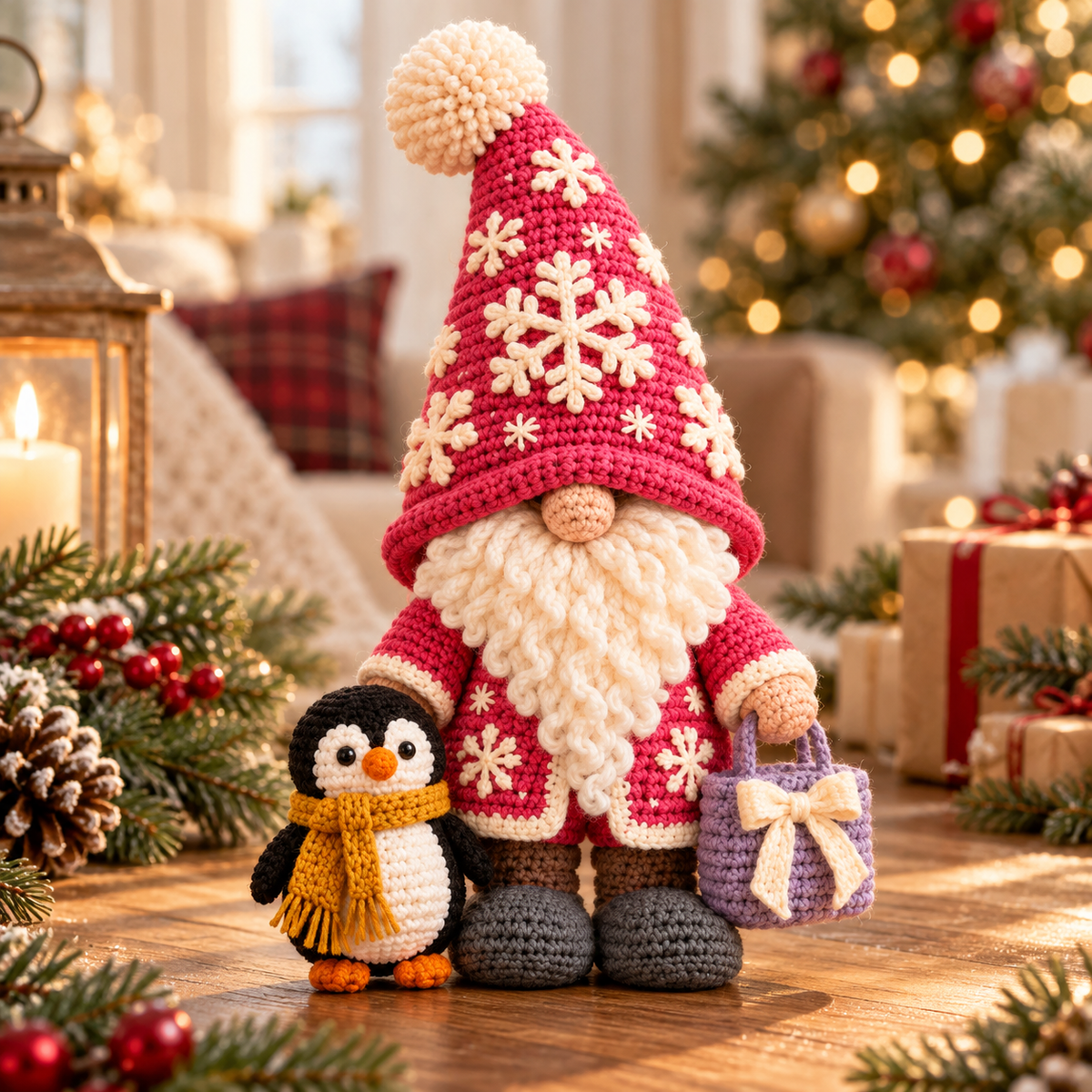 Seasonal Gnome Crochet Pattern Bundle PDF | 3 Holiday Amigurumi Dolls