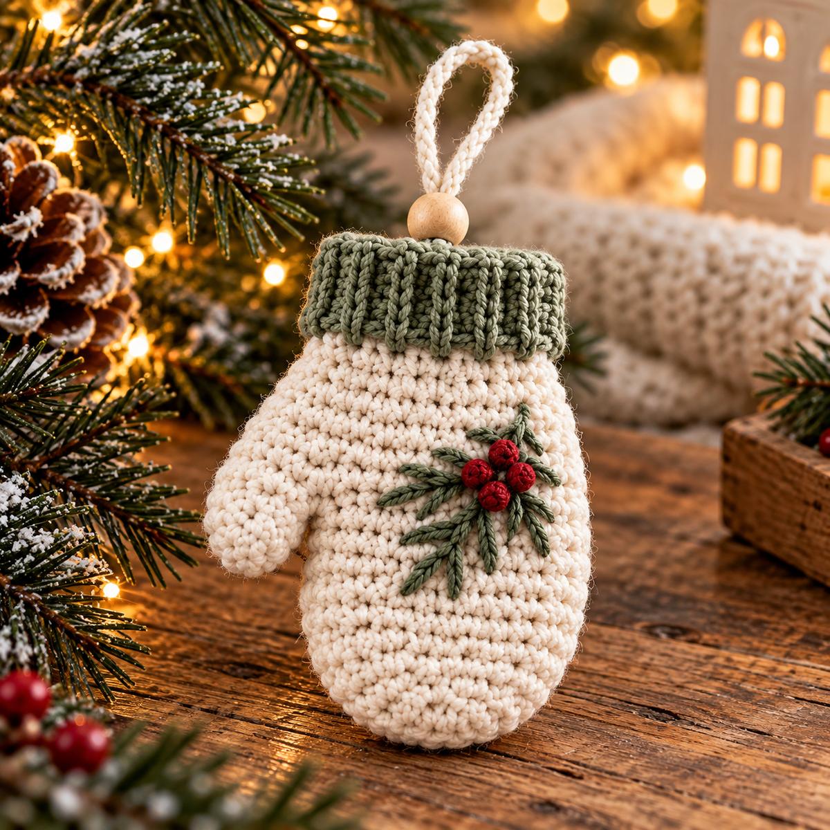 Winter Christmas Ornament Crochet Pattern Bundle PDF | 5 Holiday Designs