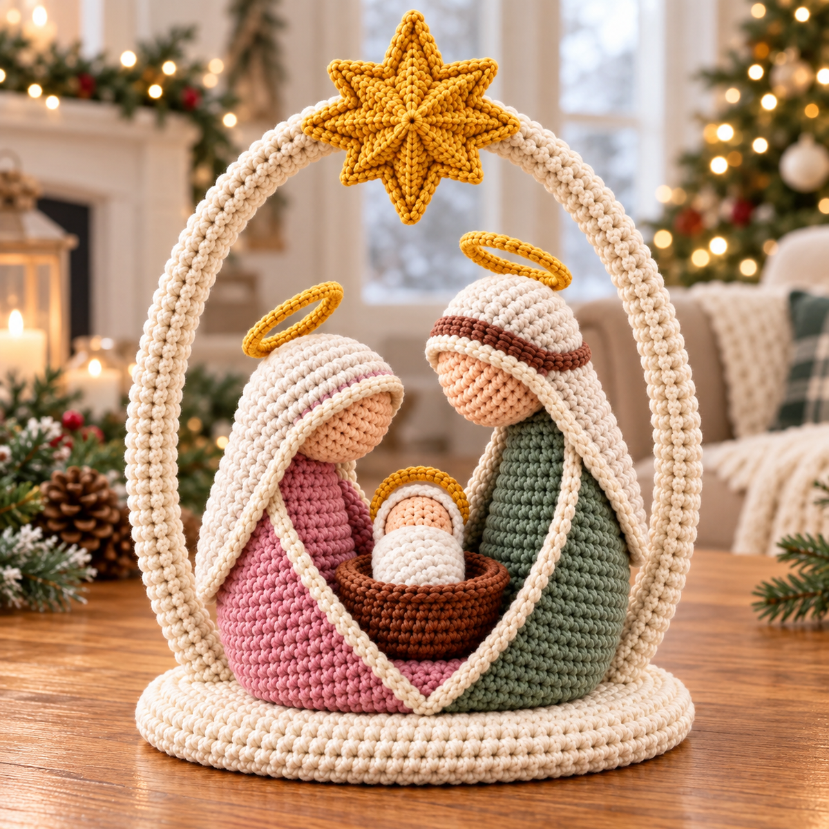 Crochet Nativity Scene Pattern PDF | Holy Family Amigurumi Christmas Decor