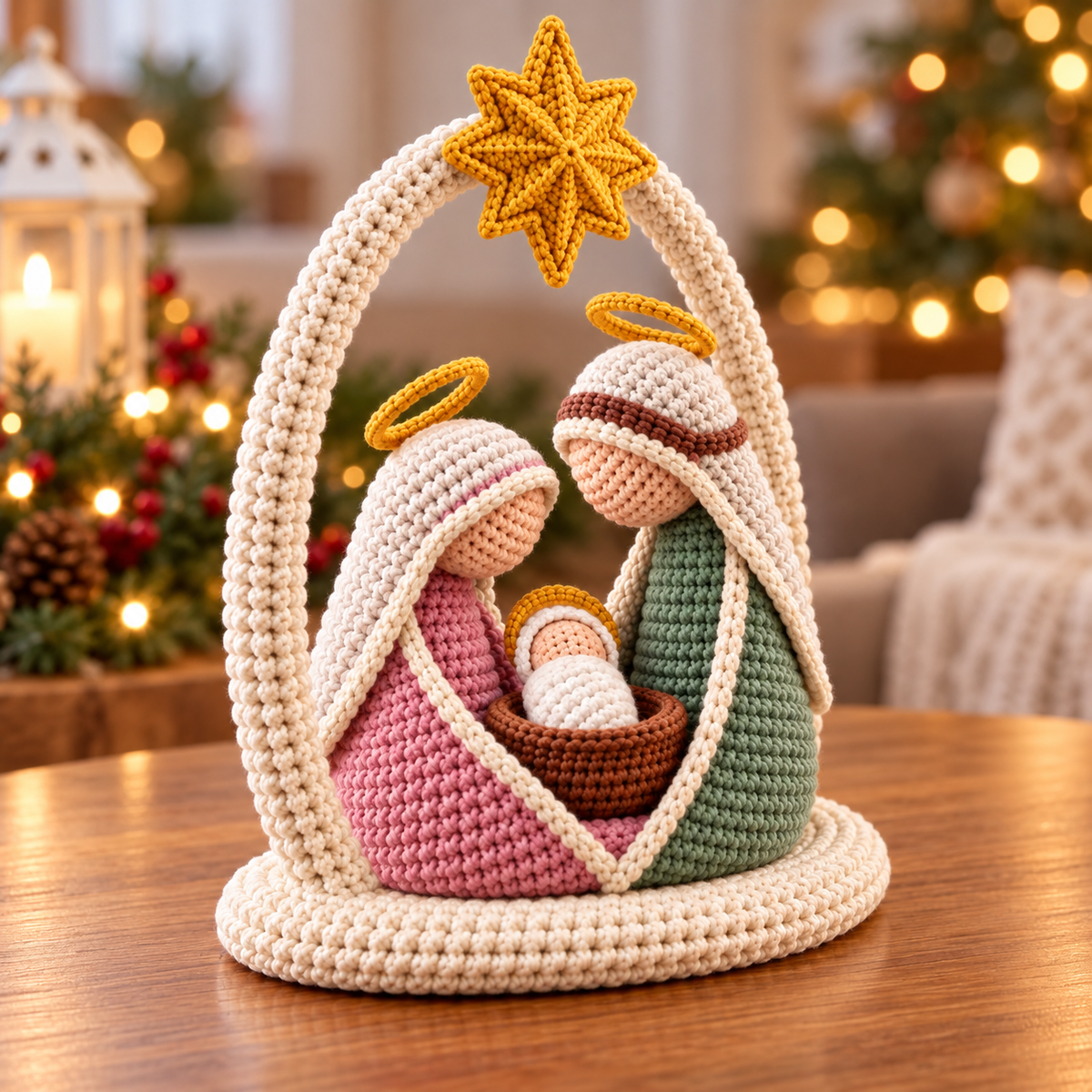Crochet Nativity Scene Pattern PDF | Holy Family Amigurumi Christmas Decor