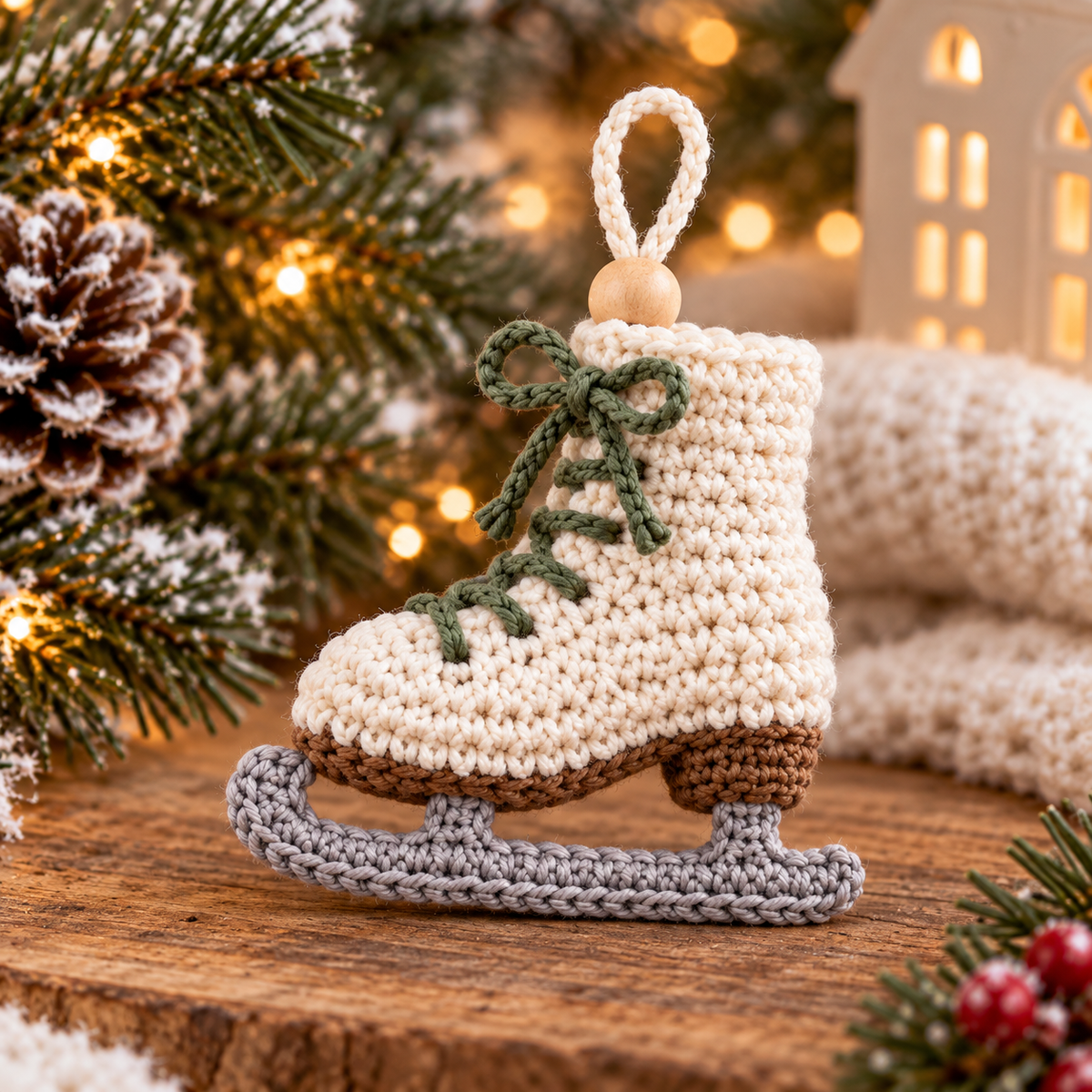 Winter Christmas Ornament Crochet Pattern Bundle PDF | 5 Holiday Designs