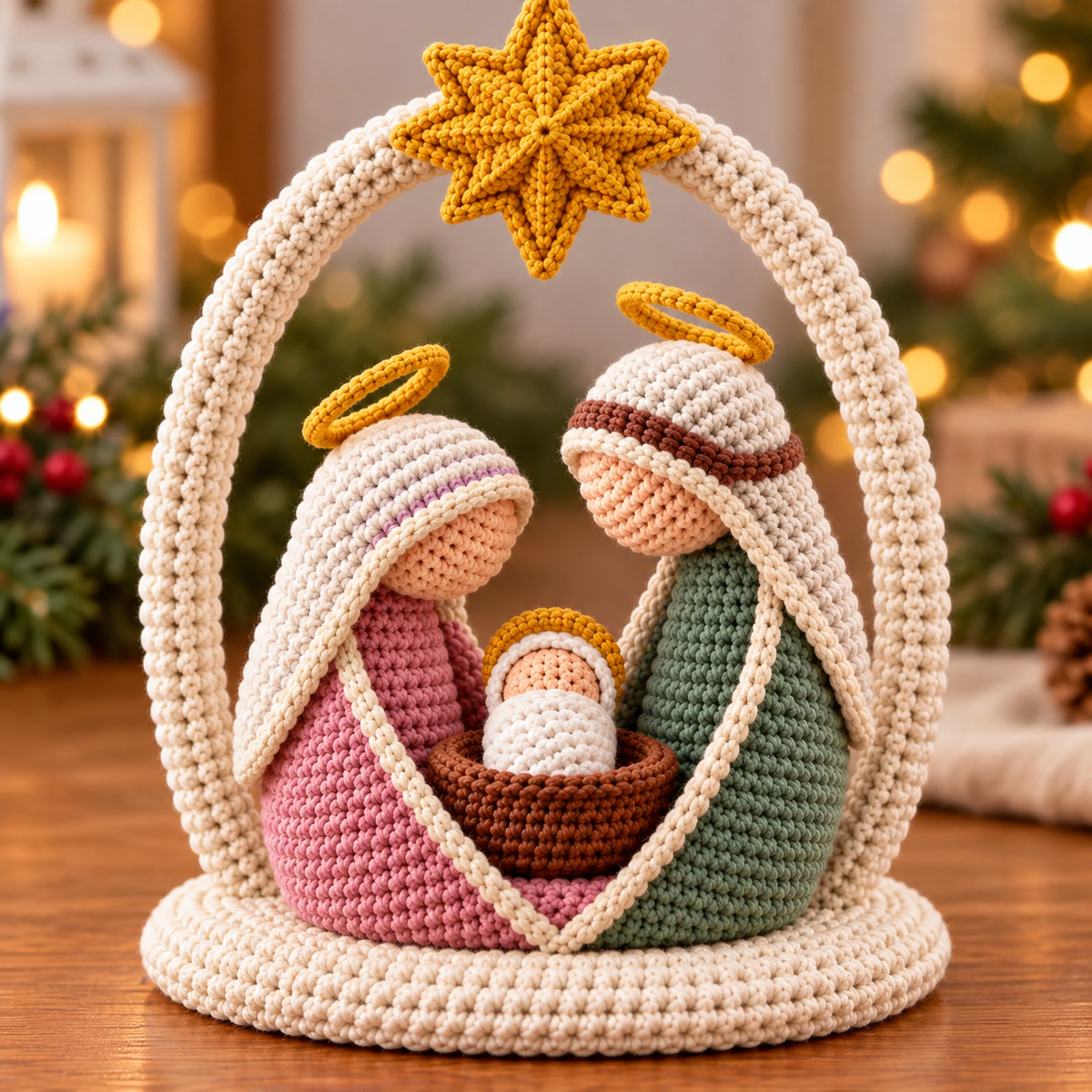 Crochet Nativity Scene Pattern PDF | Holy Family Amigurumi Christmas Decor