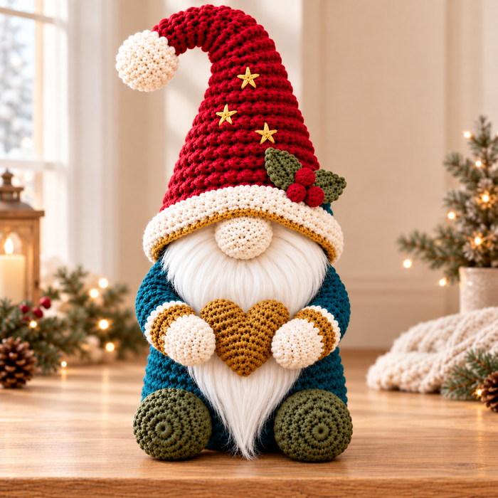 Christmas Gnome Couple Crochet Pattern PDF | Nordic Amigurumi Dolls