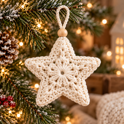 Winter Christmas Ornament Crochet Pattern Bundle PDF | 5 Holiday Designs