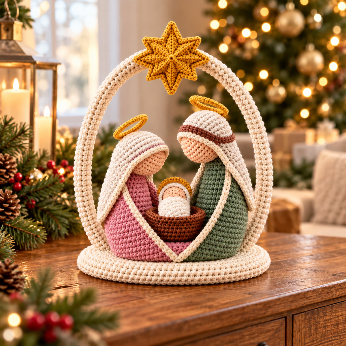 Crochet Nativity Scene Pattern PDF | Holy Family Amigurumi Christmas Decor