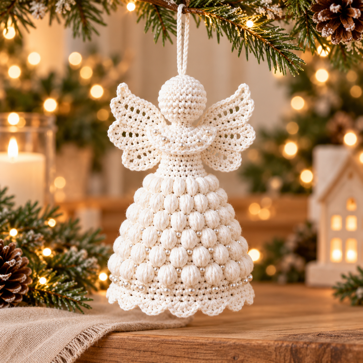 Crochet Angel Ornament Pattern PDF – 3 Christmas Angel Designs