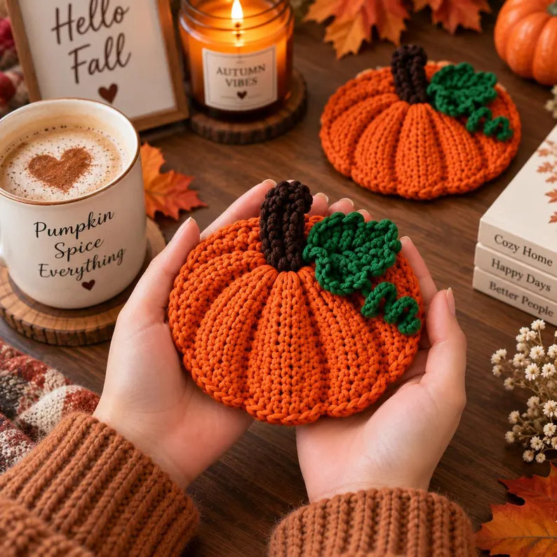 Crochet Pumpkin Table Runner Pattern PDF | Fall & Thanksgiving Decor