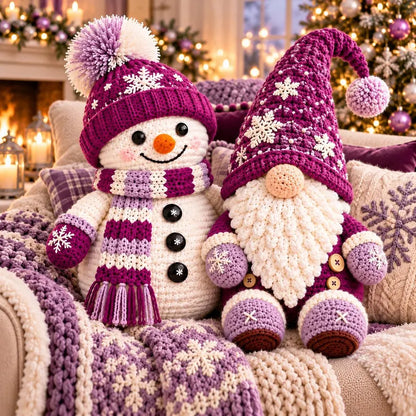 Christmas Snowman & Gnome Crochet Pattern PDF | Winter Amigurumi Bundle