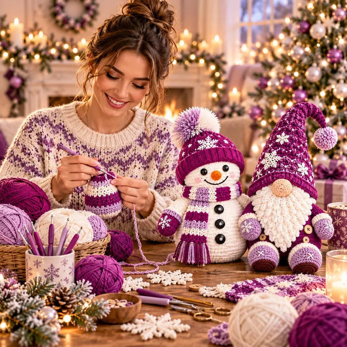 Christmas Snowman & Gnome Crochet Pattern PDF | Winter Amigurumi Bundle