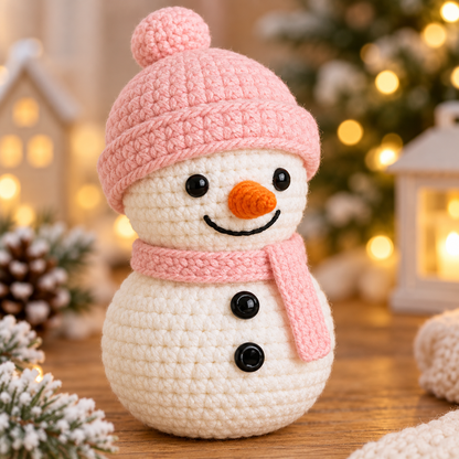 2-in-1 Snowman Amigurumi Crochet Pattern Bundle PDF | Christmas Winter Decor