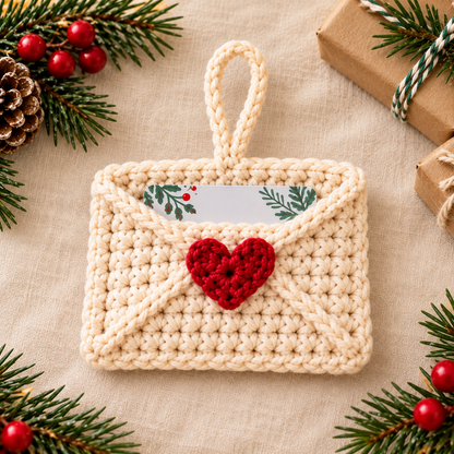 Crochet Gift Card Holder Pattern PDF | 3 Christmas Holiday Designs