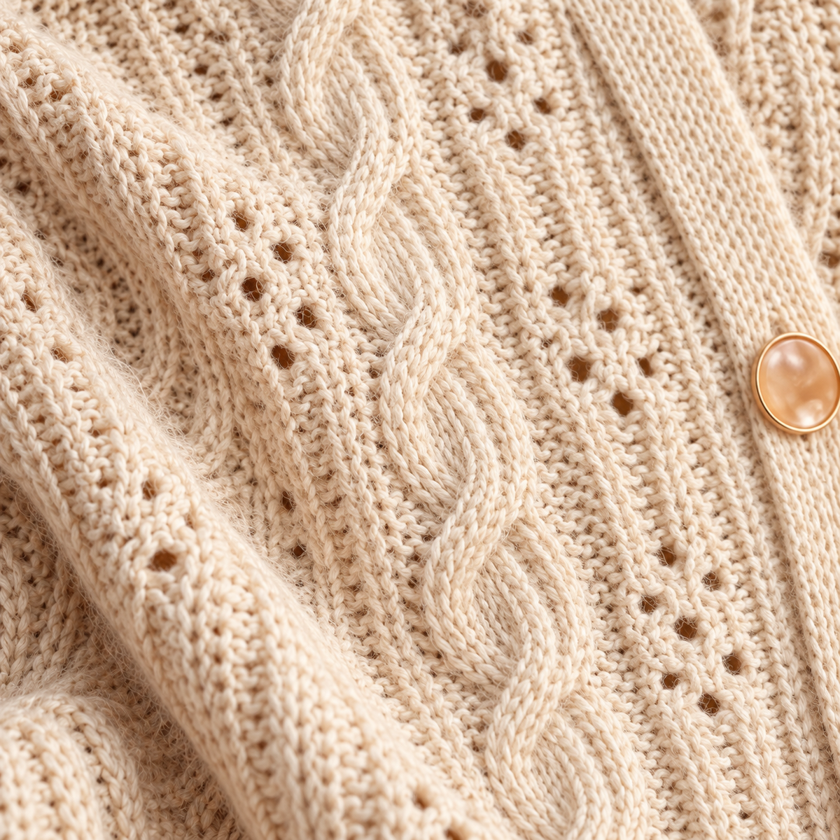 Garden Cable Cardigan Crochet Pattern PDF | Made-to-Measure Women's Sweater