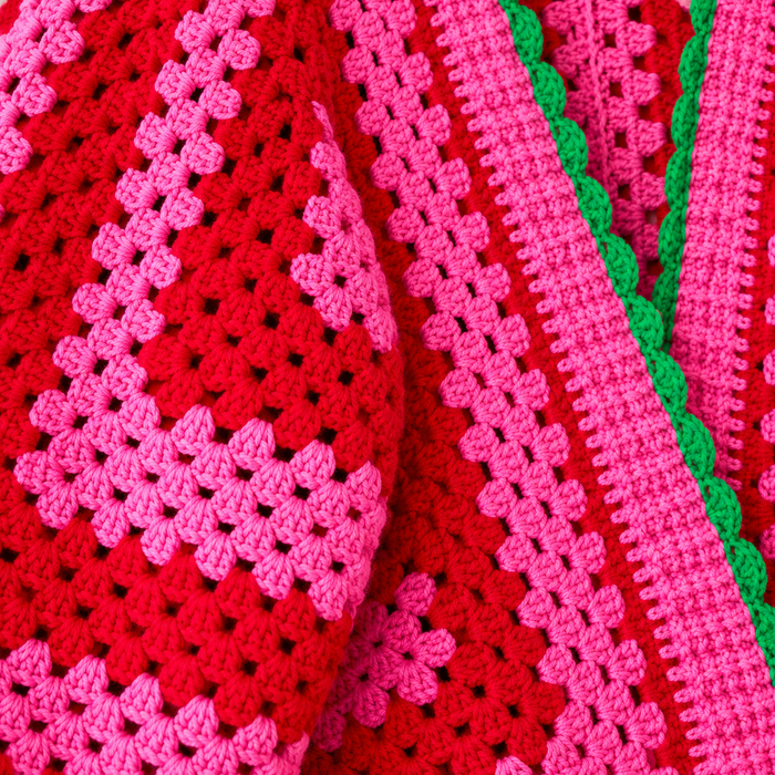 Marylebone Hexagon Crochet Cardigan Pattern PDF | Balloon Sleeve Sweater